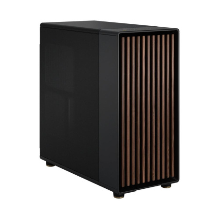 Корпус без блока питания/ Case Fractal Design North XL, Full-Tower, 3x140mm, 2xUSB-A 3.0 + 1xUSB 3.2 Type-C E-ATX, ATX, mATX, mITX Wood panel Charcoal Black
