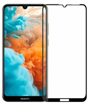 Защитное стекло для Huawei Y7 2019 Zibelino 5D (ZTG-5D-HUA-Y7-2019-BLK) (black)