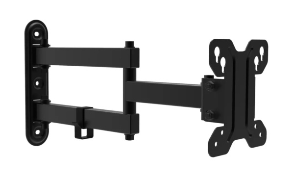 Кронштейн ITECHmount LCD123 черный настенный,для тв,13-32",до 30кг,от стены 60-390мм,с функцией наклона -15° ~ +15° и поворота  -90° ~ +90°,VESA: 75x7