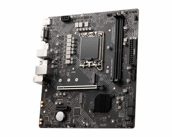 Мат.плата S1700 H610 MSI PRO H610M-G DDR4 (mATX,2DDR4,M.2,4SATA3,VGA,HDMI,PC3200)