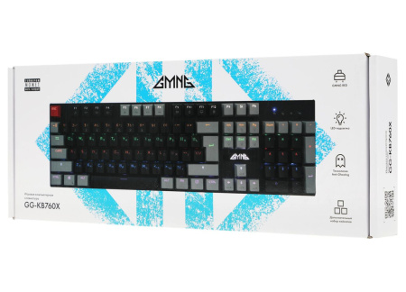 Игровая клавиатура USB GMNG GG-KB760X Multimedia for gamer LED Black (1908804)