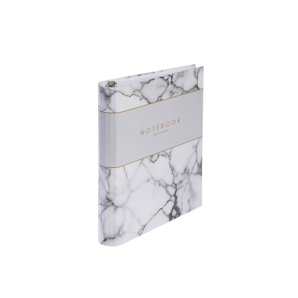 Тетрадь на кольцах 120л. "Marble white" Hatber (120ТК5В1_32785)
