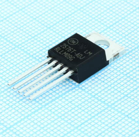 микросхема LM2576T-ADJG ON Semiconductor , DC/DC регулятор, TO220-5