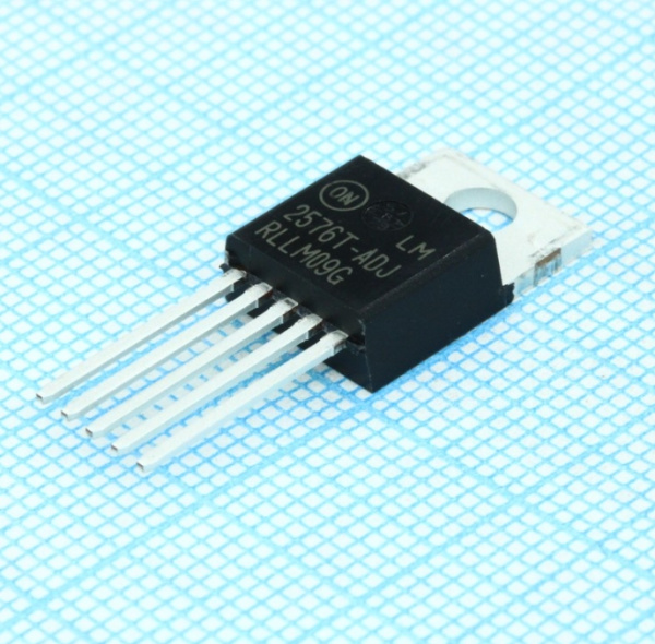 микросхема LM2576T-ADJG ON Semiconductor , DC/DC регулятор, TO220-5