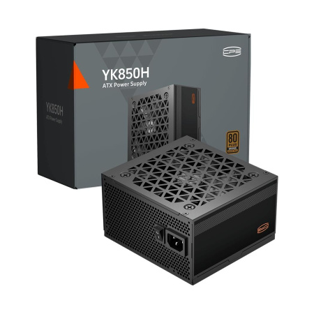 Блок питания ПК/ Power Supply PCCooler, 850W 80+ Bronze (ATX, ATX 3.1, Non-modular, 1x24(20+4)pin 550mm, 2xCPU*2 8(4+4)pin 650mm, 4xPCIe*2 8(6+2)pin 500+120mm, 1x12V-2x6 600mm, 8xSATA*3+MOLEX4pin*2, Active, 120x120mm, 140x150x86mm, APFC, OVP/UVP/OCP/SCP/O