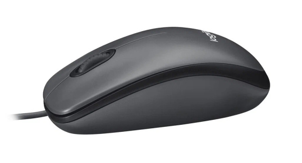 Мышь USB Logitech M90 (910-001793) оптическая, 1000dpi, кабель 1.8м, Grey