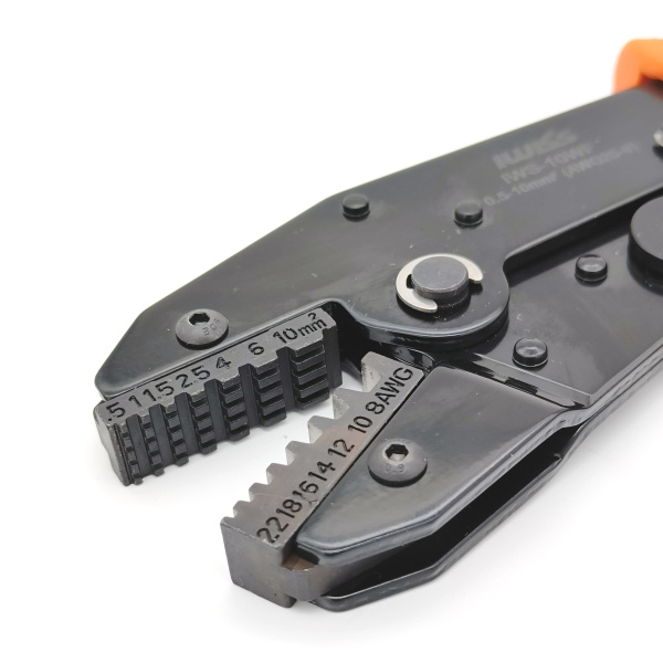 Кримпер Iwiss IWS-10WF, НШВ НШВИ 0.5..10кв.мм, обжим трапеция