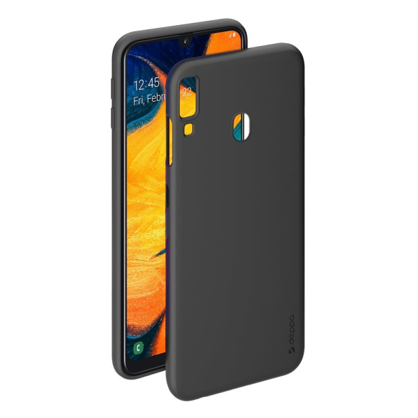 Накладка для Samsung Galaxy A20/A30 Deppa Gel Color Case черная (87326)