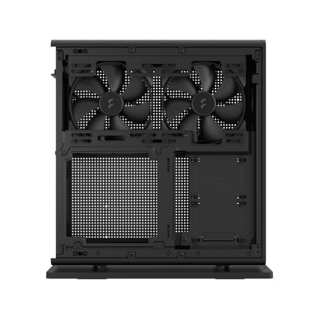 Корпус без блока питания/ Case Fractal Design Ridge, 2x140mm, 2xUSB-A 3.2 + 1xUSB 3.2 Type-C, SFX PSU Support, mITX Black