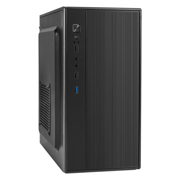 Корпус mATX 450w ExeGate BAA-408U-AAA450 (2*USB2.0+1*USB3.0,Audio,черный,БП AAA450 с вент. 8см)