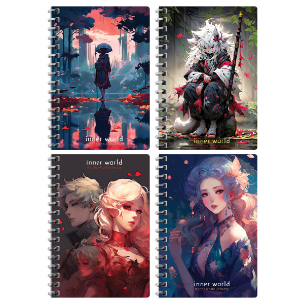 Записная книжка А6 80л. "Inner world" гребень BG ЗК6гр80 12798