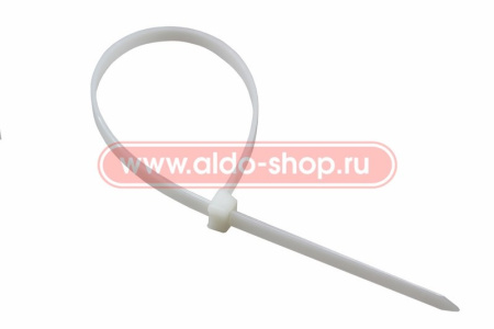 Стяжка(хомут) кабельная нейлоновая 150х2.5, белый, упаковка 100штук, Rexant 07-0150