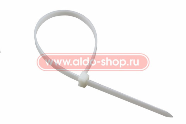 Стяжка(хомут) кабельная нейлоновая 150х2.5, белый, упаковка 100штук, Rexant 07-0150