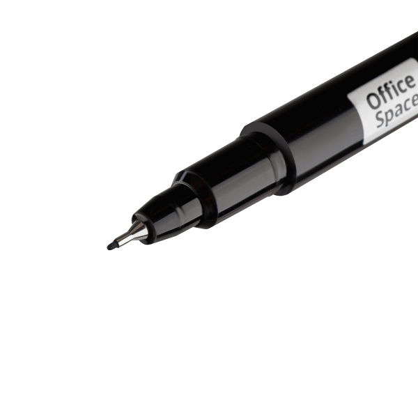 Маркер перманентный OfficeSpace 0,5мм., мет. наконечник, черный (PMET_66008)