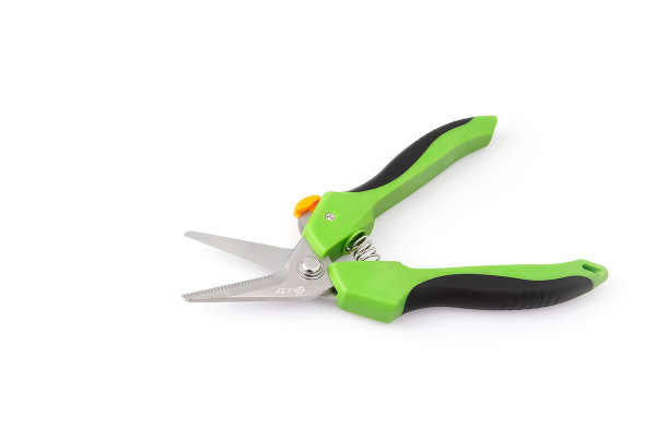 Ножницы 185мм, Дело техники 463290, изогнутые, универсальные, возвратный механизм, фиксатор