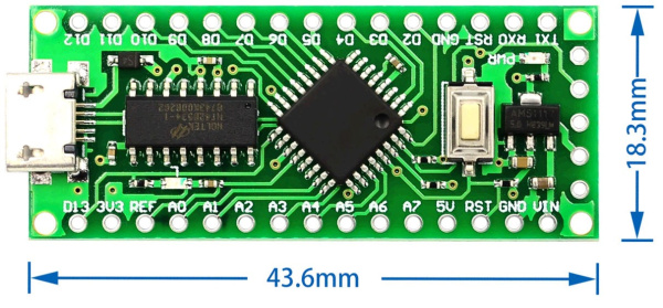 Плата отладочная LGT8F328P аналог arduino nano