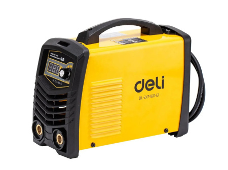 Сварочный аппарат инверторный Deli DL-ZX7-160-E1 20-160А, 6,8кВт, 40%, диаметр электрода 1,6-4мм