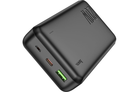 Аккумулятор внешний 20000_mAh HOCO J87A USB 3.0/PD20W/Micro USB (черный)