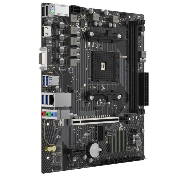 Мат.плата SocAM4 AMD A520 Sapphire A520M-E (mATX,2DDR4,M.2,PCI-E16,PCI-E,HDMI,VGA,PC4800)