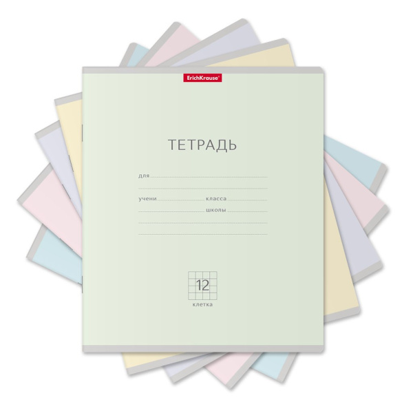 Тетрадь 12л. кл. крупная "Классика.Pastel" ErichKrause (48798)