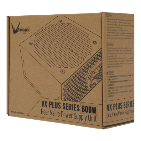 Блок питания 600Вт Formula (Aerocool) VX-600 Plus (120мм,2PCI-E,4SATA)