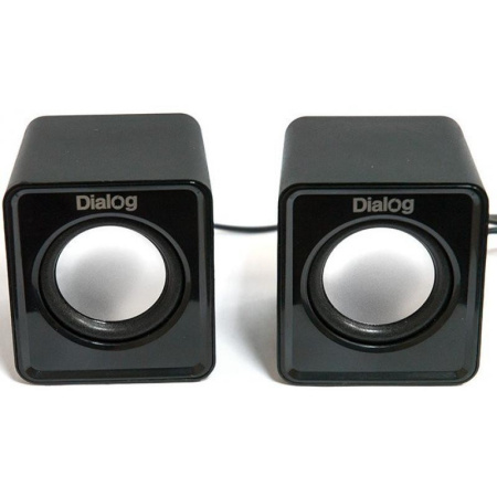 Актив.колонки 2.0 Dialog Colibri AC-02UP 6Вт, питание от USB, пластик, Black