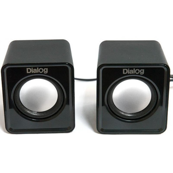 Актив.колонки 2.0 Dialog Colibri AC-02UP 6Вт, питание от USB, пластик, Black