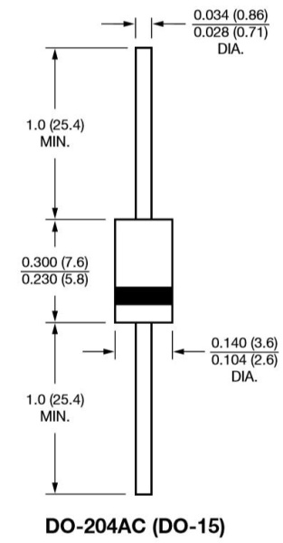 диод 1N5399 1.5A 1000V DO15