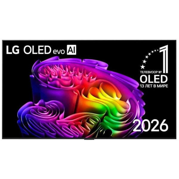 Телевизор 65'' LG/ 65'' OLED, Gallery, Ultra HD, Smart TV(WebOS 26), Wi-Fi 6, Bluetooth v 5.3, MR NFC, 120Hz Native (VRR 165Hz), 4.2ch (60W) Dolby Atmos, 4хHDMI, 3хUSB, One Wall Mount, матовый металл, 2026