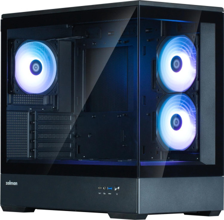 Корпус Zalman P30 V2 черный без БП mATX 6x120mm 5x140mm 1xUSB3.0 audio bott PSU