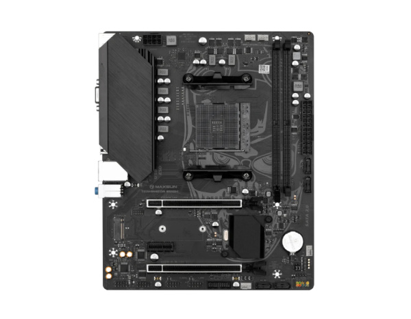 Мат.плата SocAM4 AMD B550 MAXSUN Terminator B550M (mATX,2DDR4,M.2,PCI-E16,PCI-E,VGA,HDMI,PC3800)