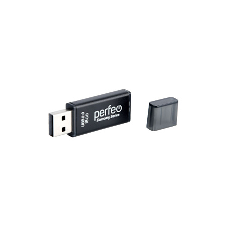 Флеш-накопитель USB2.0 16Gb Perfeo E03 (PF-E03B016ES) черный
