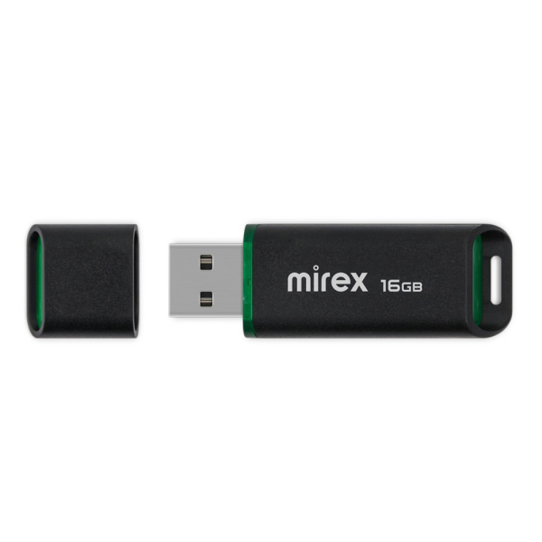 Флеш-накопитель USB2.0 16Gb Mirex Spacer (13600-FMUSBK16) черный