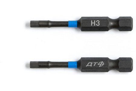 Бита Hexagon HEX3 (H3) l=50мм S2 (под патрон 1/4" Hex) 2 штуки, Дело Техники 796122