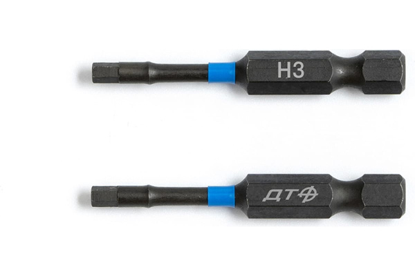 Бита Hexagon HEX3 (H3) l=50мм S2 (под патрон 1/4" Hex) 2 штуки, Дело Техники 796122