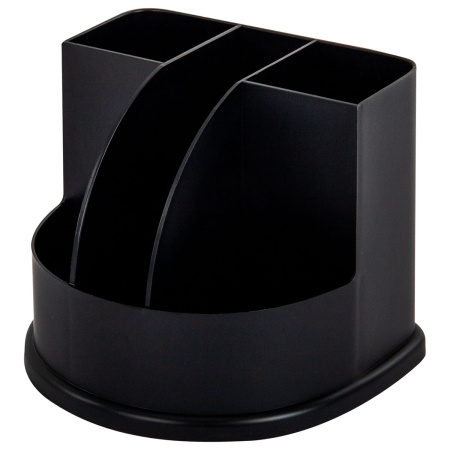 Подставка BRAUBERG "Ultra" 5 отделений, черная (238256)