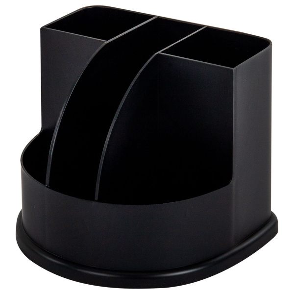 Подставка BRAUBERG "Ultra" 5 отделений, черная (238256)