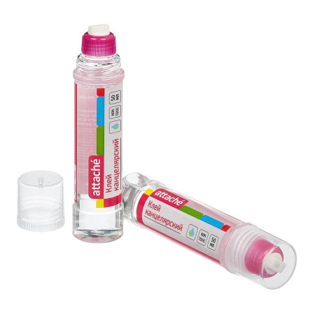 Клей канцелярский Attache 50мл. с силикон. наконечником (877413)