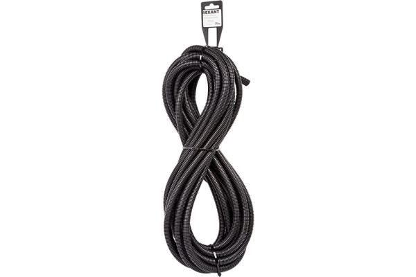 Труба гофрированная  D9.8мм/ПП, разрезная, упак. 10м, Rexant 15-1010