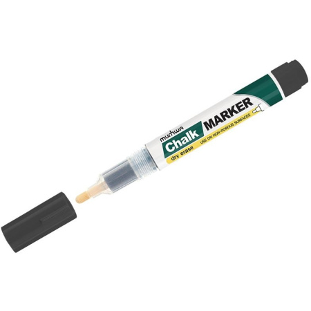 Маркер меловой MunHwa "Chalk Marker" черный, 3мм, спирт.осн. (CM-01)