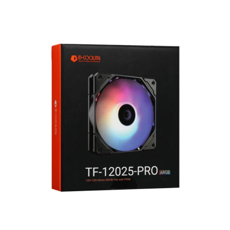 Кулер в корпус 120х120х25 ID-COOLING TF-12025-PRO-ARGB (500-1800prm/4Pin PWM/3Pin 5V ARGB/82.5 CFM/35.2дБ/подшипник гидравлический/ARGB)