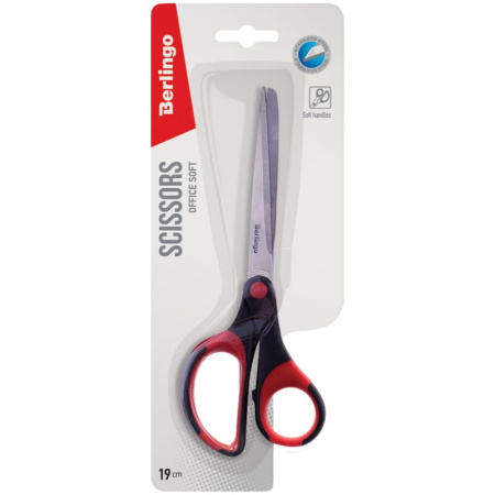 Ножницы 19см. BERLINGO "Office Soft" (S7010) Ножницы 19см. BERLINGO "Office Soft" (S7010)