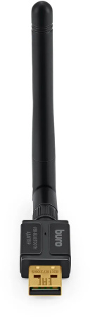 Адаптер Bluetooth USB Buro BU-BT532 Bluetooth 5.3+EDR class 1 100м черный