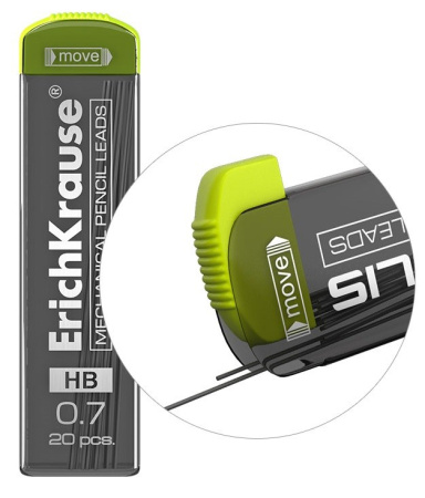 Грифель 0,7мм. Erich Krause "Megapolis" HB 20шт. (26611)