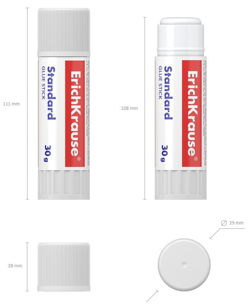 Клей-карандаш Erich Krause "Standard" 30гр. (48033)