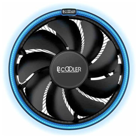 Кулер S115х/775/AMx/FMx/AM4 PCCooler E126MB (92W,120mm,PWM,1000-1800rpm,Al,Blue led)