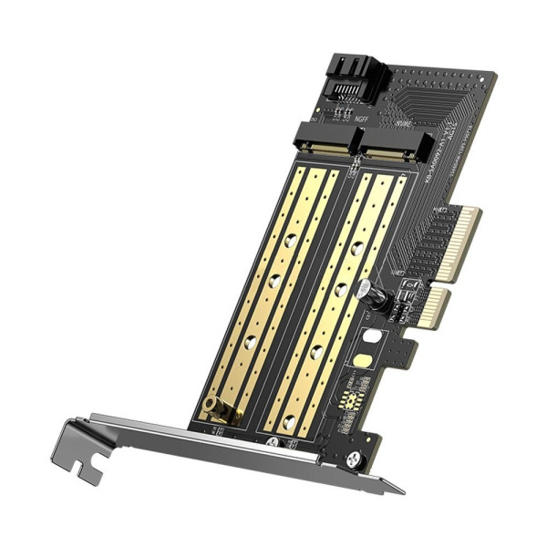 Контроллер PCI-E=>M.2*2 UGREEN CM302 (70504)