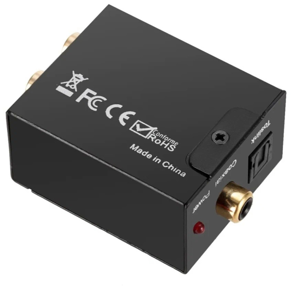 Цифро-аналоговый конвертер Toslink - 2RCA