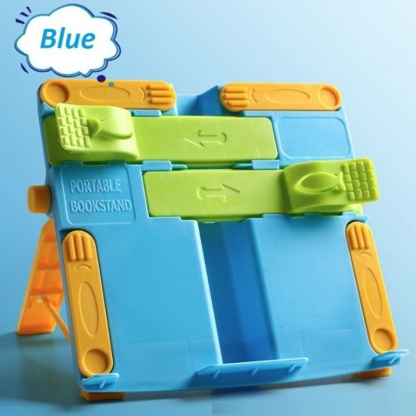 Подставка для книг Kaba с расширителями до А4, регулируемая, голубая (КВХ-6221Е)