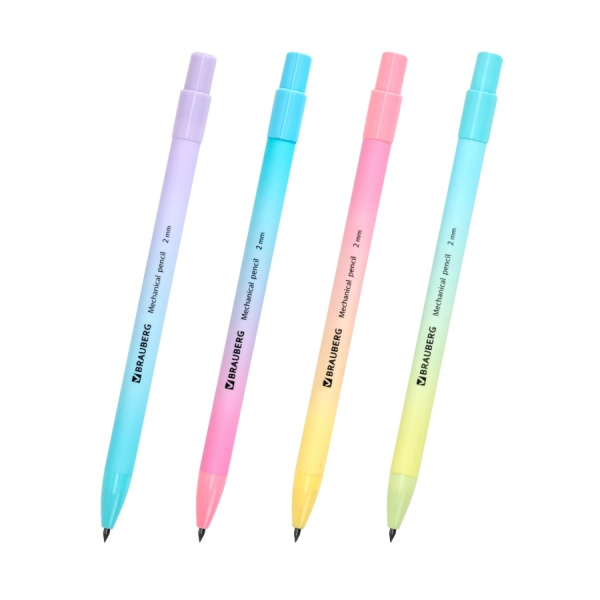 Карандаш цанговый BRAUBERG GRADE PASTEL 2мм (181961)